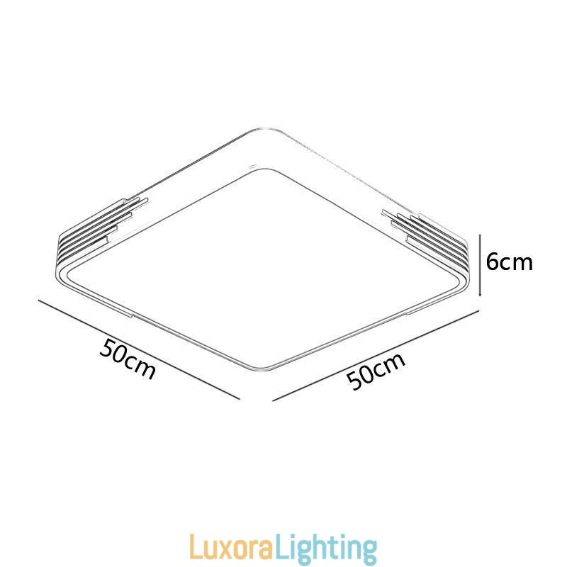 Designer Touch Decorative Modern Flush Mount Ceiling Light Square Ceiling Light