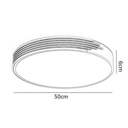 Designer Touch Decorative Modern Flush Mount Ceiling Light Circle Lighting Lamp