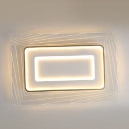 Designer Touch Decorative Rectangular Flush Mount Ceiling Light Minimalist Acrylic Ultrathin Ceiling Lamp