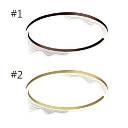 Designer Touch Decorative Flush Mount Circular Ceiling Light With Wavy Edge Decoration
