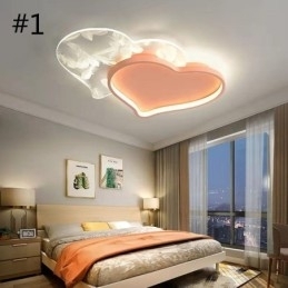 Designer Touch Decorative Modern Lights Heart Shape Flush Mount Ceiling Light Girls