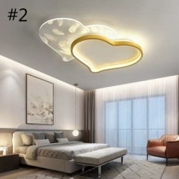 Designer Touch Decorative Modern Lights Heart Shape Flush Mount Ceiling Light Girls