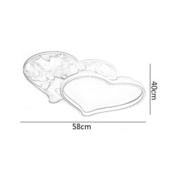 Designer Touch Decorative Modern Lights Heart Shape Flush Mount Ceiling Light Girls