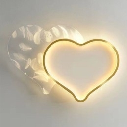 Designer Touch Decorative Modern Lights Heart Shape Flush Mount Ceiling Light Girls