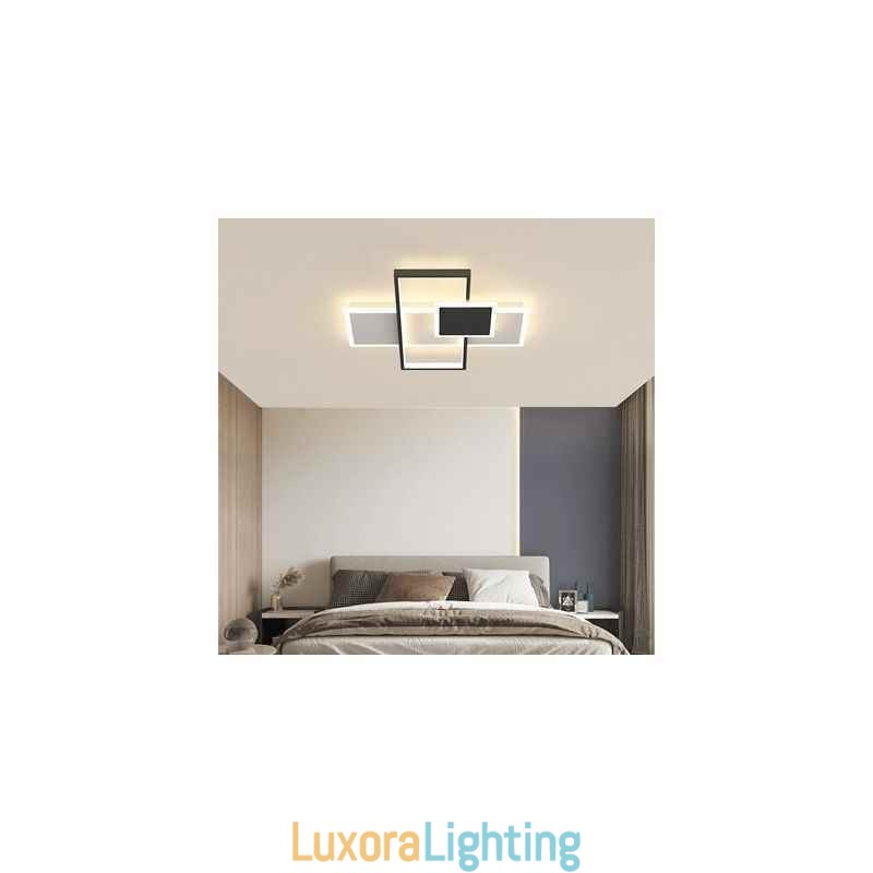 Designer Touch Decorative Modern Ceiling Lamp Square Acrylic Flush Mount Ceiling Lights Fixture