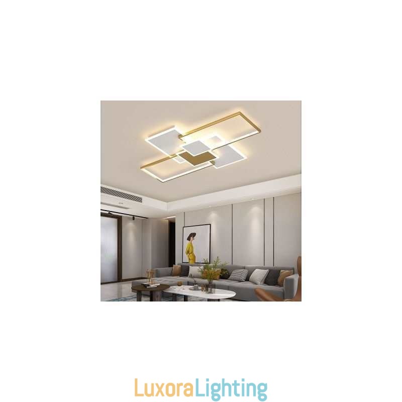 Designer Touch Decorative Modern Ceiling Lamp Square Acrylic Flush Mount Ceiling Lights Fixture