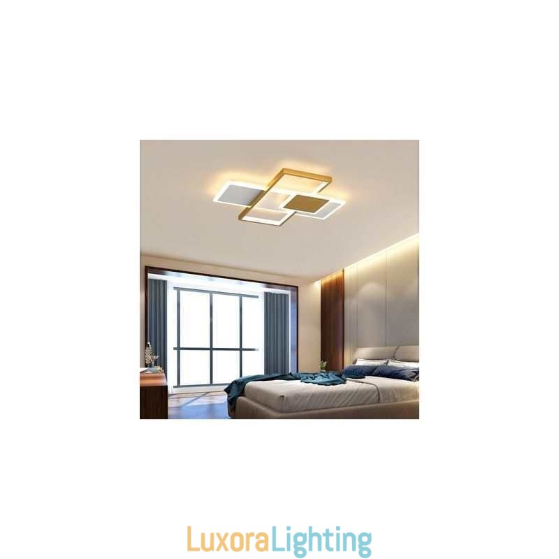 Designer Touch Decorative Modern Ceiling Lamp Square Acrylic Flush Mount Ceiling Lights Fixture