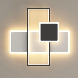 Designer Touch Decorative Modern Ceiling Lamp Square Acrylic Flush Mount Ceiling Lights Fixture