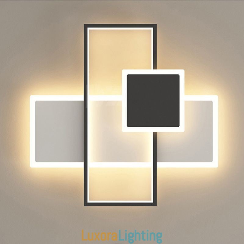 Designer Touch Decorative Modern Ceiling Lamp Square Acrylic Flush Mount Ceiling Lights Fixture