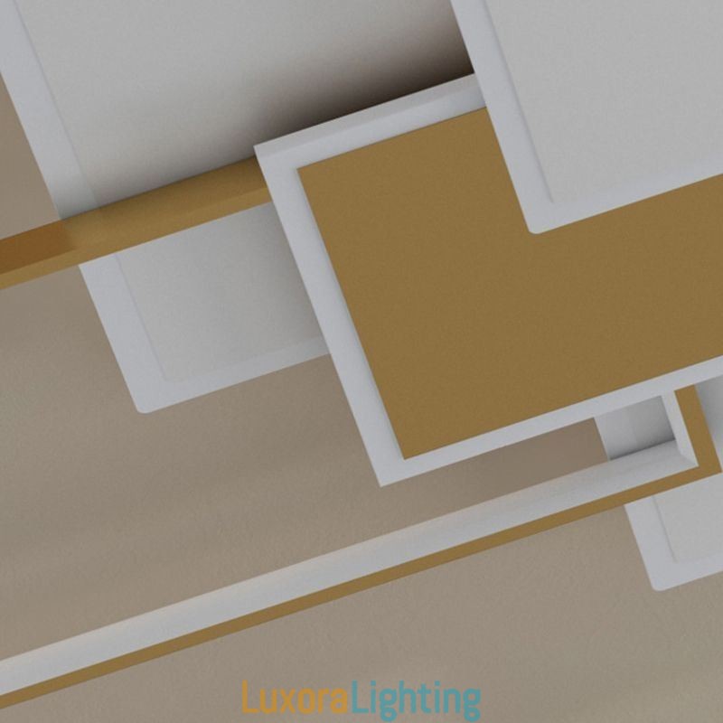Designer Touch Decorative Modern Ceiling Lamp Square Acrylic Flush Mount Ceiling Lights Fixture
