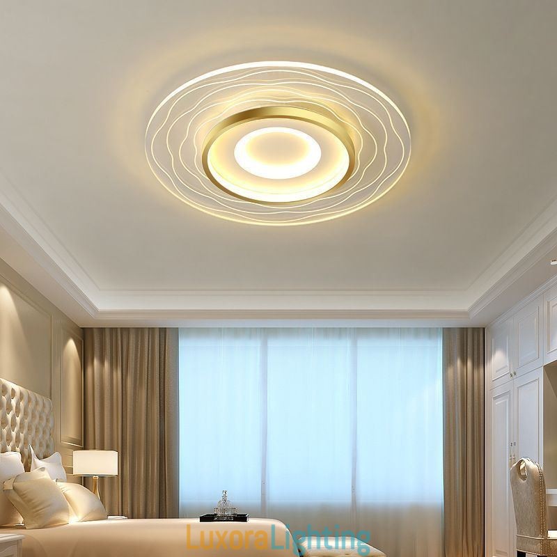 Designer Touch Decorative Flush Mount Ceiling Light Minimalist Acrylic Ultrathin Ceiling Lamp