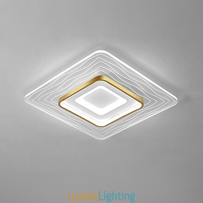 Designer Touch Decorative Flush Mount Ceiling Light Minimalist Acrylic Ultrathin Ceiling Lamp