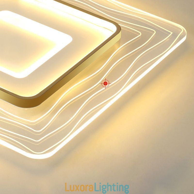 Designer Touch Decorative Flush Mount Ceiling Light Minimalist Acrylic Ultrathin Ceiling Lamp