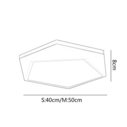 Designer Touch Decorative Modern Ceiling Light Diamond Shape Design Dimmable Flush Mount Ceiling Lights Fixture