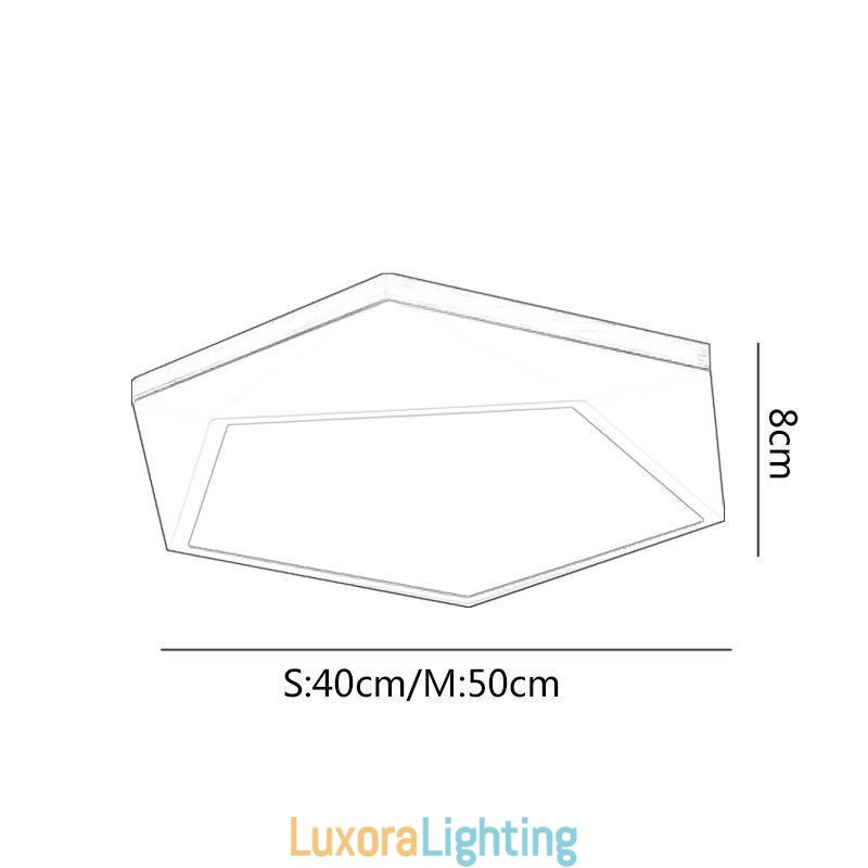 Designer Touch Decorative Modern Ceiling Light Diamond Shape Design Dimmable Flush Mount Ceiling Lights Fixture