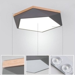 Designer Touch Decorative Modern Ceiling Light Diamond Shape Design Dimmable Flush Mount Ceiling Lights Fixture