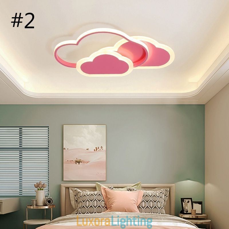 Designer Touch Decorative Modern Creative Acrylic Lights Cloud Shape Flush Mount Ceiling Light