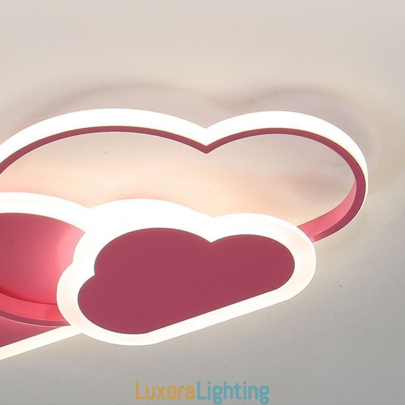 Designer Touch Decorative Modern Creative Acrylic Lights Cloud Shape Flush Mount Ceiling Light