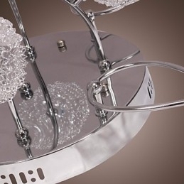 Designer Touch Decorative G4 12 light Iron Flush Mount Light with Aluminum Shades