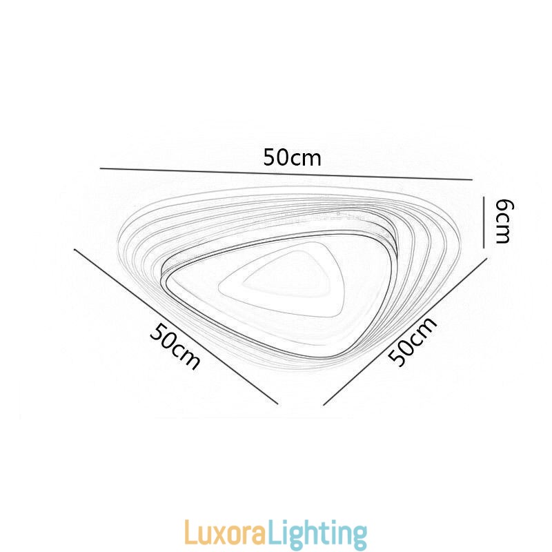 Designer Touch Decorative Ceiling Light Flush Mount Triangle Ceiling Lamp