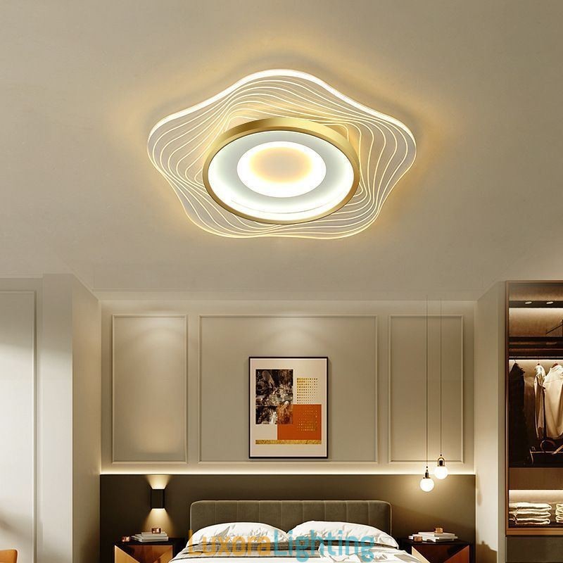 Designer Touch Decorative Creative Ceiling Light Modern Flush Mount Lighting Fixtures with Star Shape 36W