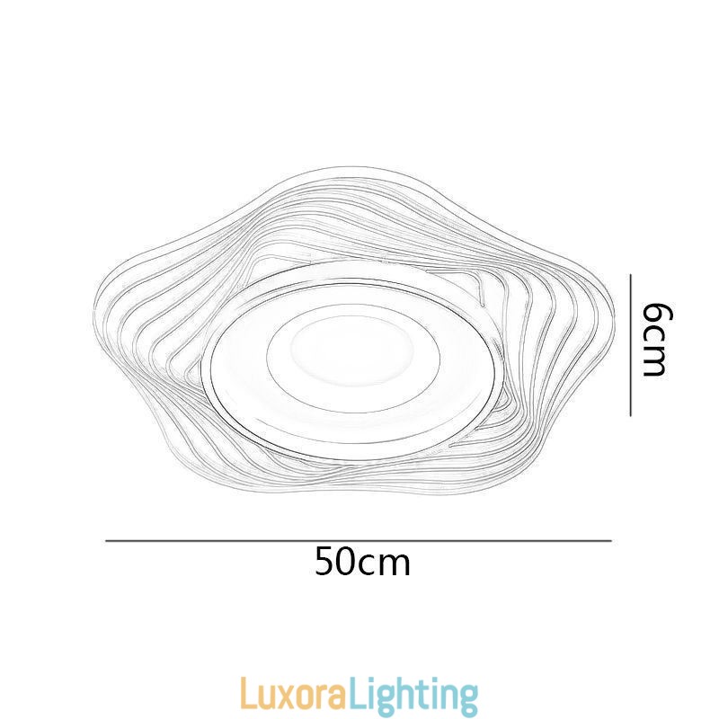 Designer Touch Decorative Creative Ceiling Light Modern Flush Mount Lighting Fixtures with Star Shape 36W