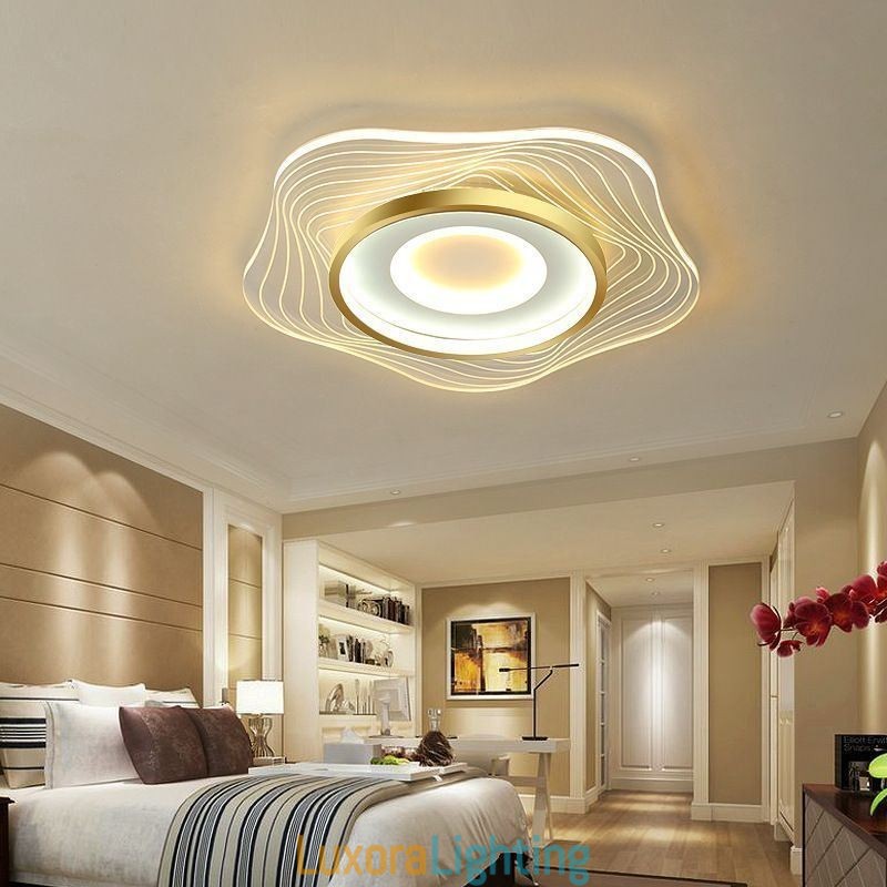 Designer Touch Decorative Creative Ceiling Light Modern Flush Mount Lighting Fixtures with Star Shape 36W