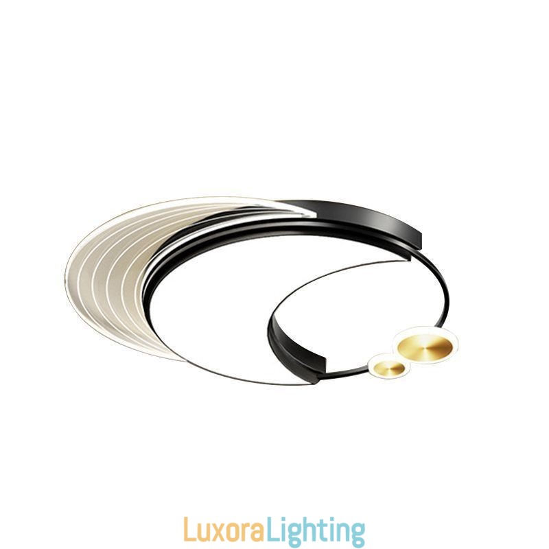 Designer Touch Decorative Dimmable Ceiling Light Modern Flush Mount Lighting Fixtures with Moon Shape 36W