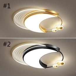 Designer Touch Decorative Dimmable Ceiling Light Modern Flush Mount Lighting Fixtures with Moon Shape 36W