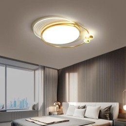 Designer Touch Decorative Flush Mount Ceiling Light with Remote
