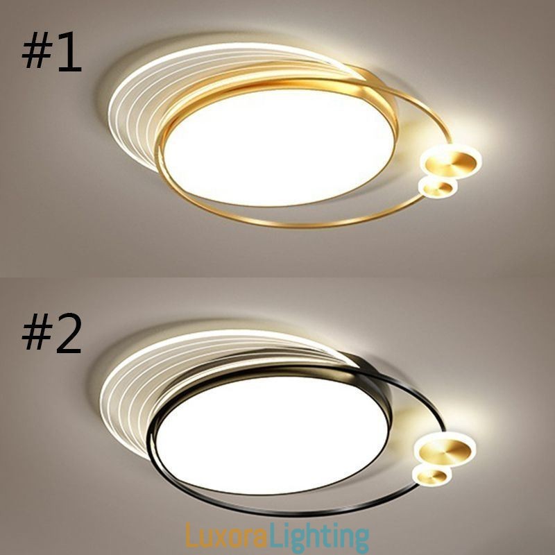 Designer Touch Decorative Flush Mount Ceiling Light with Remote
