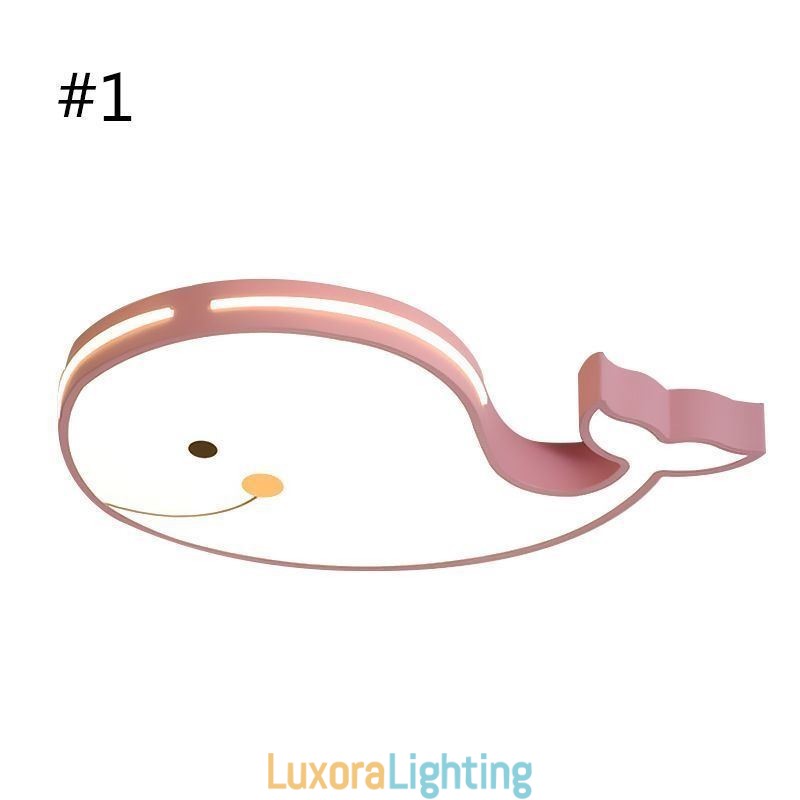 Designer Touch Decorative Dolphin Patterned Dimmable Ceiling Light Creative Ceiling Fixture Children