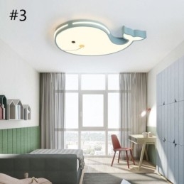 Designer Touch Decorative Dolphin Patterned Dimmable Ceiling Light Creative Ceiling Fixture Children