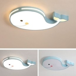 Designer Touch Decorative Dolphin Patterned Dimmable Ceiling Light Creative Ceiling Fixture Children