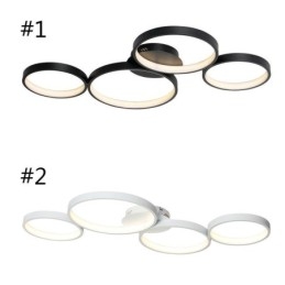 Designer Touch Decorative Ceiling Lamp 7200LM 4 Rings Lighting Fixture