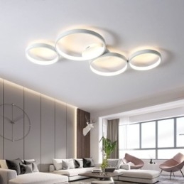 Designer Touch Decorative Ceiling Lamp 7200LM 4 Rings Lighting Fixture