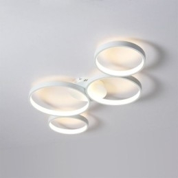 Designer Touch Decorative Ceiling Lamp 7200LM 4 Rings Lighting Fixture