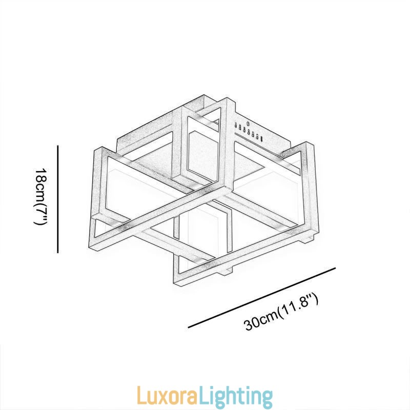 Designer Touch Decorative WiFi Smart Ceiling Light Fixture Flush Mount Ceiling Lamp