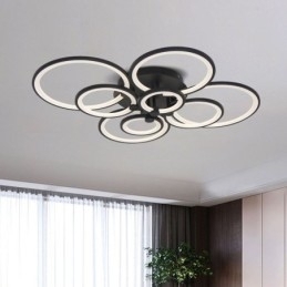 Designer Touch Decorative Dimmable Ceiling Light Modern Ring Circle Flush Mount Ceiling Lamp
