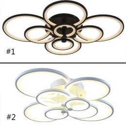Designer Touch Decorative Dimmable Ceiling Light Modern Ring Circle Flush Mount Ceiling Lamp