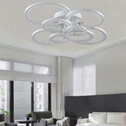 Designer Touch Decorative Dimmable Ceiling Light Modern Ring Circle Flush Mount Ceiling Lamp