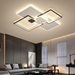 Designer Touch Decorative Flush Mount Square Ceiling Light Fixture
