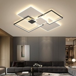 Designer Touch Decorative Flush Mount Square Ceiling Light Fixture