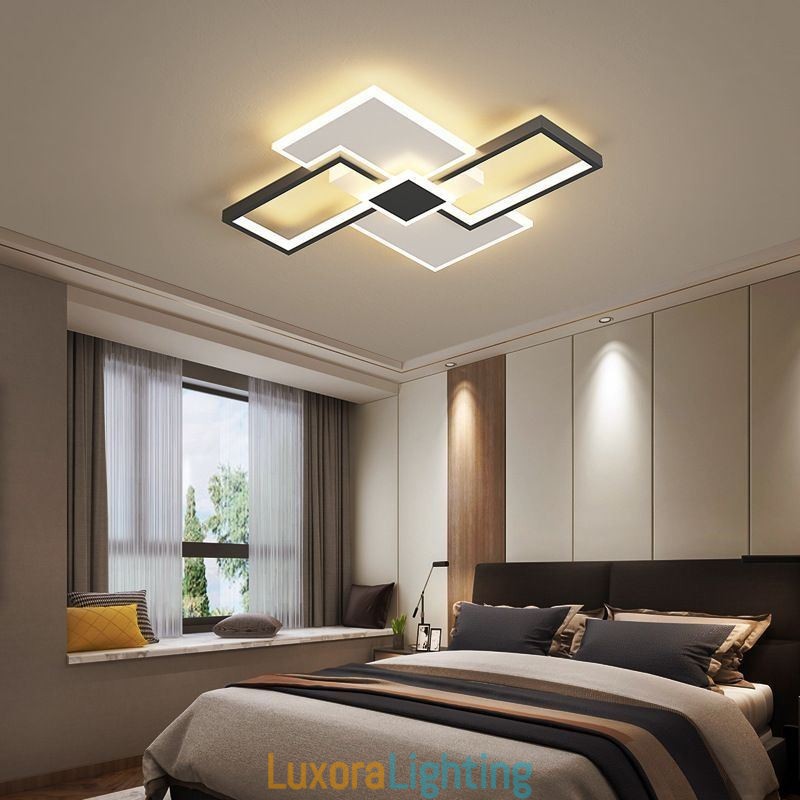 Designer Touch Decorative Flush Mount Square Ceiling Light Fixture