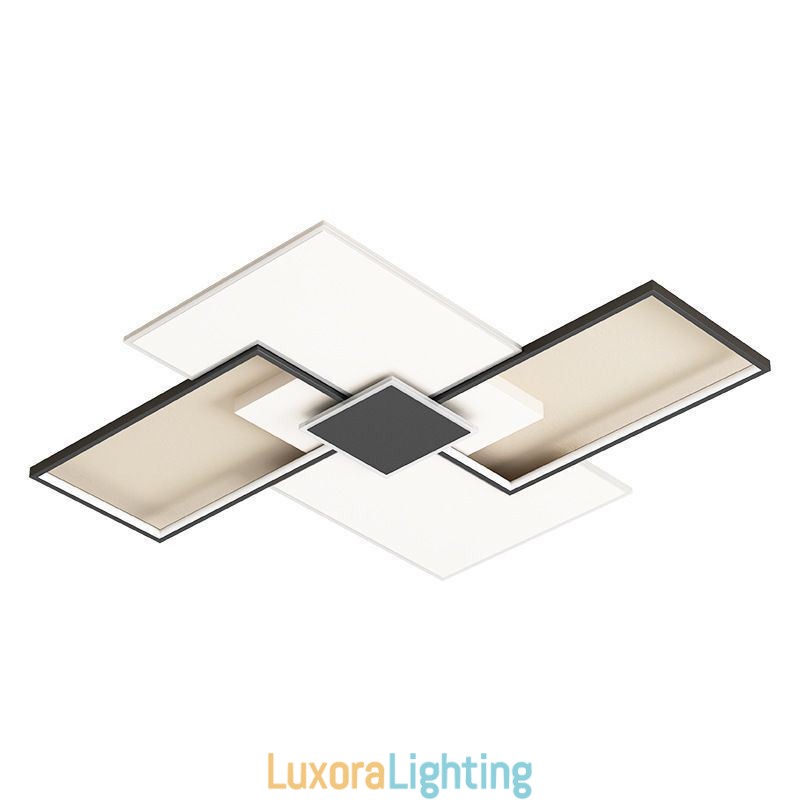 Designer Touch Decorative Flush Mount Square Ceiling Light Fixture