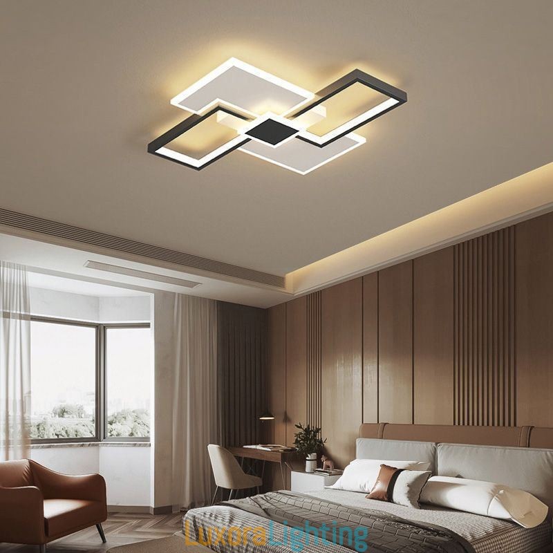 Designer Touch Decorative Flush Mount Square Ceiling Light Fixture
