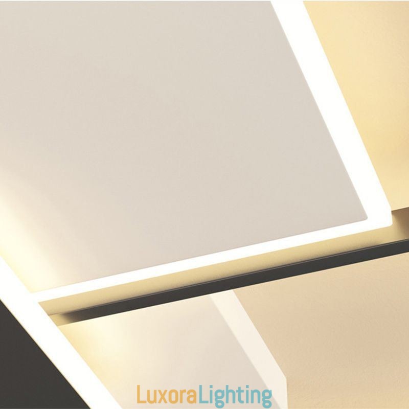 Designer Touch Decorative Flush Mount Square Ceiling Light Fixture