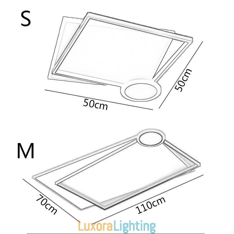 Designer Touch Decorative Flush Mount Minimalist Ceiling Light Fixture