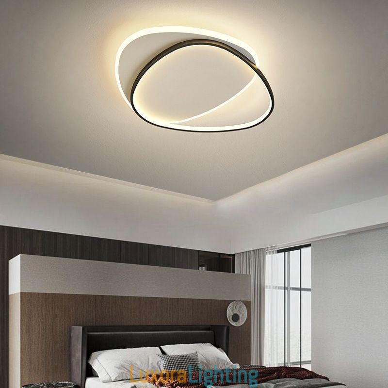 Designer Touch Decorative Flush Mount Double Triangle Ceiling Light