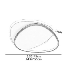 Designer Touch Decorative Flush Mount Double Triangle Ceiling Light